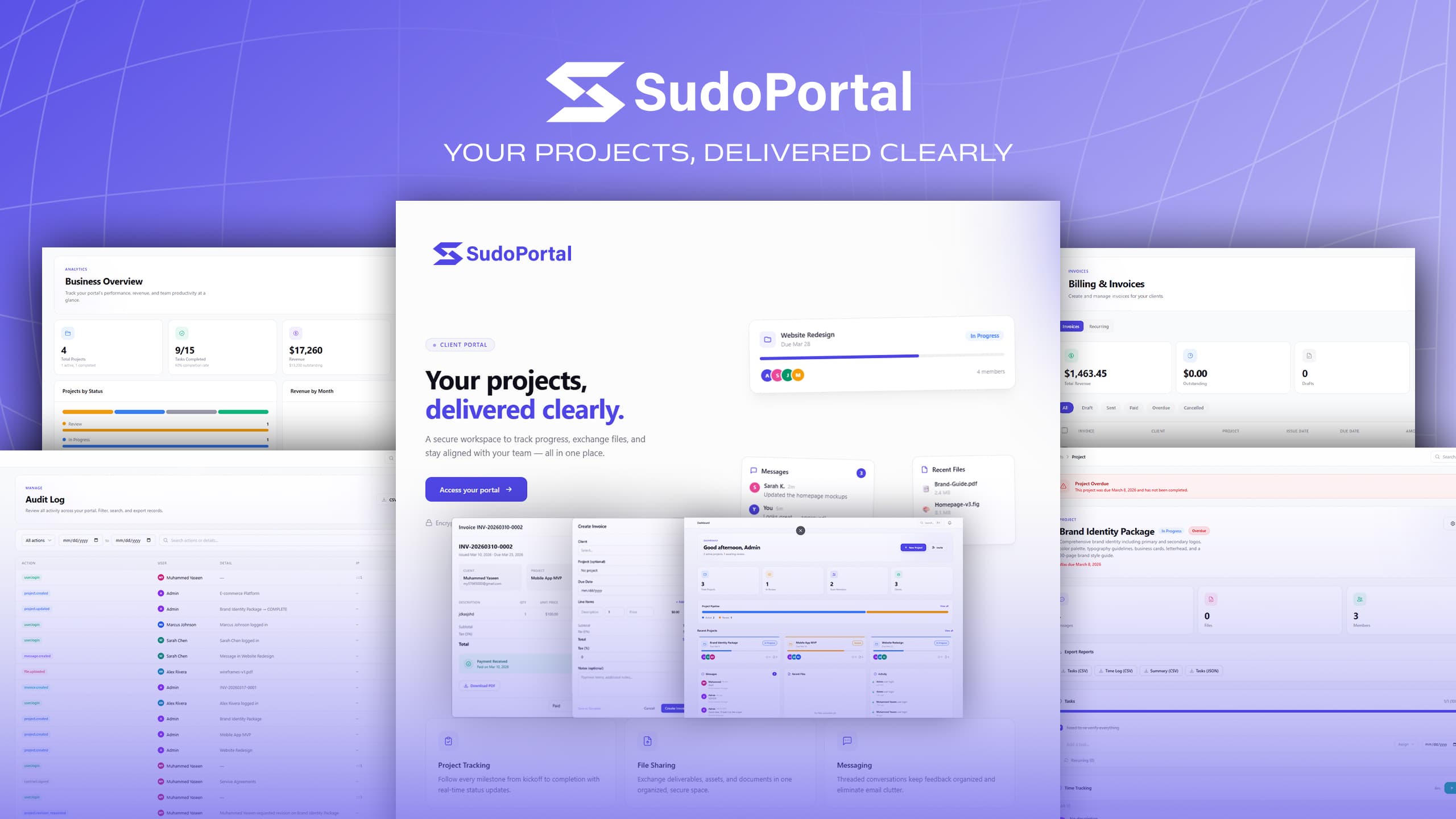 Sudo Portal - Premium Self-Hosted Client Portal
